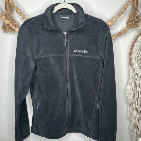 Columbia Dark Grey Fleece Jacket - Picture 1 of 4